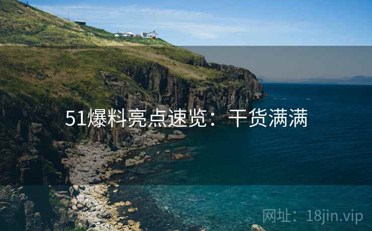 51爆料亮点速览：干货满满