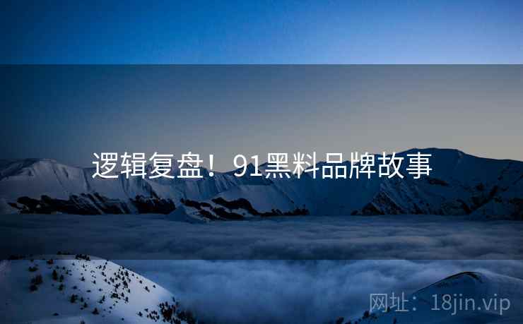 逻辑复盘！91黑料品牌故事