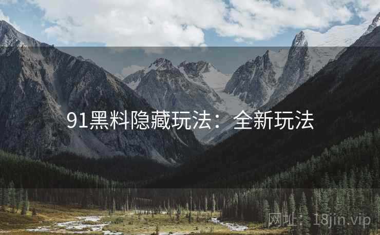91黑料隐藏玩法：全新玩法